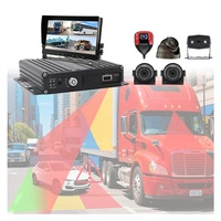Sistema de Cámara de Visión Trasera para Automóvil y Camión, 1080P, 4 Canales, MDVR Móvil, 4G, GPS, Wifi, ADAS, DMS, BSD, Grabador de Video para Vehículo, Cámara de Tablero de 3 Canales