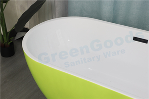 <span class=keywords><strong>Baignoire</strong></span> ovale en acrylique à poser sur pieds, certificat Iso Ce, Style moderne et élégant, pour salle de bains - Product Image 3