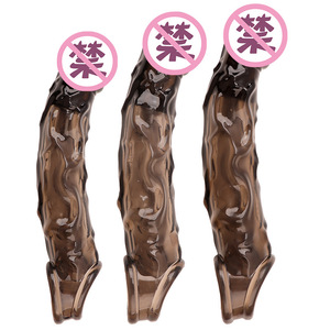 Penis sleeve, wolf tooth-shaped realistic dildo, sperm-locking male product, contraceptive, penis enlargement, can be used even - Product Image 4