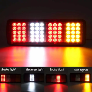 Venta al por mayor de fábrica: Luz trasera de freno y direccional de 60 LED para camiones y remolques, 12V 15W, repuesto para camiones - Product Image 2