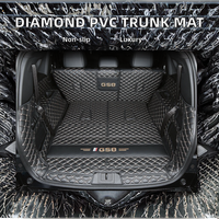 Tapis de coffre de luxe classiques en cuir PVC antidérapants pour Volkswagen/Mercedes-Benz