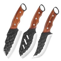 Couteau de poche réglable pour l'extérieur, en acier inoxydable 4Cr13, finition délavée, pour camping, barbecue, couteau à fruits, couteau à fileter le poisson