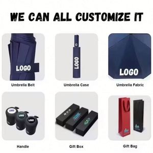 Portable <b>Umbrella</b> Logo Custom Wholesale Promotional Folding Mini <b>Windproof</b> UPF50+ Business Gift Personalized with Printing - Product Image 3