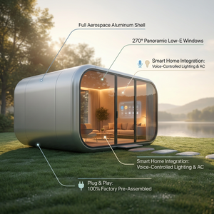 <span class=keywords><strong>Casa</strong></span> Cápsula Inteligente y Sofisticada, Listo para Usar, Espacio Multifuncional de Ocio, Prefabricado, para Hotel, Gimnasio, Sala de Estar, Parque - Product Image 3