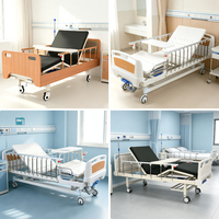 Lit médical universel à roulettes silencieuses avec 2 manivelles de réglage, mouvement silencieux pour des nuits calmes, soins familiaux, personnalisable