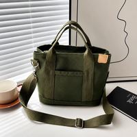 Sac fourre-tout en toile écologique à fond large OEM ODM, entièrement doublé, pour femme, style vintage, look parisien, avec fermeture éclair discrète sécurisée