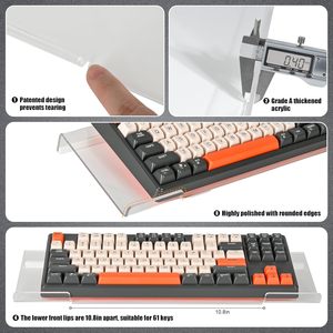 Soporte inclinado para teclado de computadora y reposamuñecas para una escritura ergonómica fácil - Product Image 6