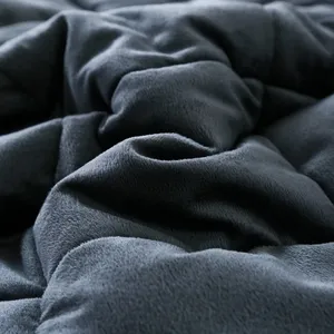 Hot Selling Portable 100% Cotton Weighted Blanket Soft And Fluffy For Sensory Needs In Hospitals And Airplanes