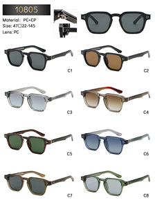 Lunettes de soleil rétro UV400 pour hommes, tendance, style unique, irrégulières, pour <span class=keywords><strong>s</strong></span>éances photo urbaines, nouveauté transfrontalière en ligne PC-CP - Product Image 2