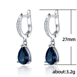 Eleganti Orecchini a Goccia per Donne, Delicati Orecchini con Pietre Scintillanti, Gioielli per Uso Quotidiano e Feste, Vendita all'Ingrosso - Product Image 5