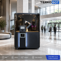 Máquina de Café Robótica TERKOBOT NOVA2, Robot Colaborativo de 6 Ejes, Kiosco Expendedor de Barista, Equipo para Cafetería Automatizada 24h