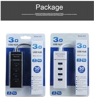 Périphériques Accessoires 4 Ports Usb 2.0 3.0 Hub Adaptateur USB Hubs