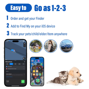 MFI trovare il mio Tag Phone Anti-smarrimento chiave del dispositivo di localizzazione di posizione Mini Smart GPS compatibile localizzatore Tracker per animali domestici bambini - Product Image 5