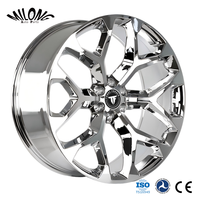 Jantes de style flocon de neige chromées 6x139.7 20 22 24 26 pouces Roues forgées pour Chevy Silverado Suburban Tahoe Z71 Gmc Sieer