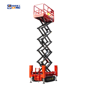 Plataforma Elevadora de Tijera con Orugas Hidráulicas Todoterreno, con Nivelación Automática, Eléctrica, con Batería, con Patas - Product Image 4