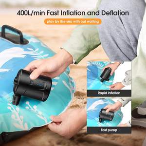 Mini Bomba de Aire Eléctrica, Batería Recargable de 5200mAh, Plástico, Presión de 4000pa, 3 Boquillas, Inflador Rápido para Piscinas Inflables - Product Image 5