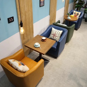 Ensemble de meubles de restaurant à panneaux en bois massif pour cafés restaurants occidentaux cafés glaciers-chaises et tables à manger - Product Image 2