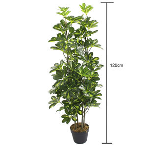 Offre Spéciale de décoration de jardin pour bureau à domicile Plantes artificielles en plastique pour les plantes artificielles artificielles Schefflera Arboricola - Product Image 5