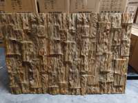 Panneau de mur décoratif d'intérieur léger en pierre de polyuréthane de Faux Rock PU Panneau mural en pierre PU