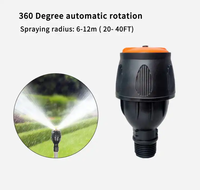 A-ONE RR-AQ71 Arroseur de jardin et de légumes réglable en acier inoxydable avec support trépied 1/2 pouce et entraînement par engrenages à 360°
