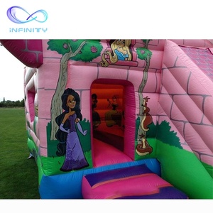 Château de princesse de conte de <span class=keywords><strong>fées</strong></span> Combo Slide Kids Party Fun Gonflable Joy Princess Bounce House Princess Bouncy Castle - Product Image 3