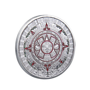 Pièce commémorative du calendrier maya |   Pièce de monnaie de style aztèque |   Cadeau de collection peint à la main |   Souvenir personnalisé du <span class=keywords><strong>Mexique</strong></span> - Product Image 5