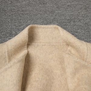 AIMEISI Cappotto Invernale Elegante di Alta Gamma per Donne, 70% Lana, Collo Obliquo, Lungo <span class=keywords><strong>Trench</strong></span> in Cashmere - Product Image 5