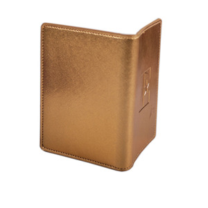 <strong>Personalised</strong> Gold Leather <strong>Passport</strong> <strong>Cover</strong> and Luggage Tag Sets - Product Image 6