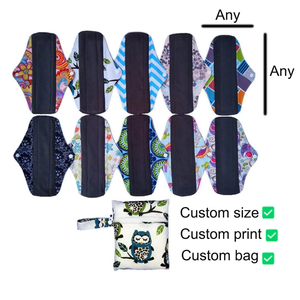 Coussinets <span class=keywords><strong>pour</strong></span> incontinence <span class=keywords><strong>urinaire</strong></span> au charbon de bambou respirant taille personnalisée directe de l'usine coussinets menstruels féminins en tissu réutilisables <span class=keywords><strong>pour</strong></span> femmes - Product Image 6