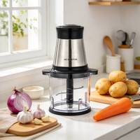 Hachoir Électrique Multifonctionnel pour Cuisine et Maison, 500W, 0.7L, Mini Robot Culinaire avec 4 Lames Durables, Hachoir à Viande
