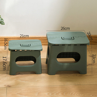 Tabouret pliable pour enfants tabouret de pêche escabeau couleur nordique en plastique Portable voyage Camping extérieur meubles de maison moderne 3 pièces