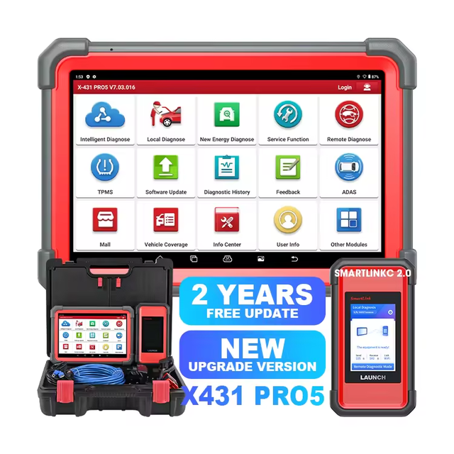 Launch X431 PRO 5 Ecu Programmer Free Update Software Diagnostic Scanner Machine Tools for Cars