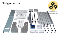 Mini cadre CNC 300x400mm de fraiseuse de graveur pour bricolage 3040T 3040Z 4 axes avec/sans moteur 57mm