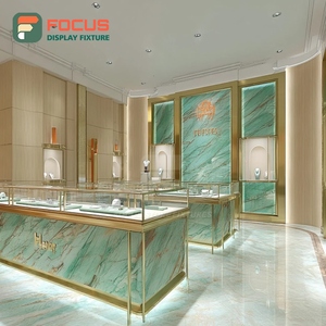 Sistema de Exhibición de Joyería de Diseño Personalizado, Panel de Vidrio Templado, Mostrador de Exhibición para Espacios de Boutique - Product Image 2