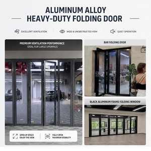 Portes pliantes en aluminium de qualité australienne, étanches aux intempéries, en verre accordéon, pour villas, vérandas et balcons d'hôtels - Product Image 5
