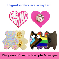 Stock en vrac épinglette broche poitrine coeur prévention et sensibilisation Cancer rouge rose ruban émail broche pour femmes hommes chapeau sac à dos
