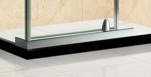 Cabine de <span class=keywords><strong>douche</strong></span> en verre texturé carré sans cadre conçu sur mesure pour les douches de villa d'hôtel - Product Image 4