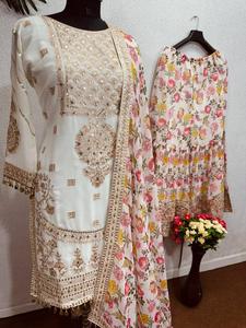 Costume Kurta Palazzo ethnique indien pour femmes Fabricant indien Export Dernier OEM Kurti à vendre Meilleurs prix - Product Image 3