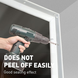 לבן 34 רגל מגבה מזג אוויר פסים אריגה איטום המוסך אוניברסלי לאטום הדלת לאטום העליון צדפות - Product Image 5