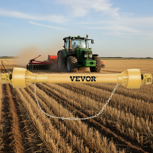 Arbre de prise de force Vevor pour tracteur, 1-3/8 pouces, 6 cannelures, 1000 mm, jaune, pour attache de tondeuse à balais et de finition - Product Image 2