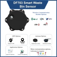 DF703 Poubelle Intelligente LoRaWAN IoT avec Capteur à Ultrasons pour la Détection du Niveau de Remplissage des Déchets, Détecteur de Gestion des Déchets