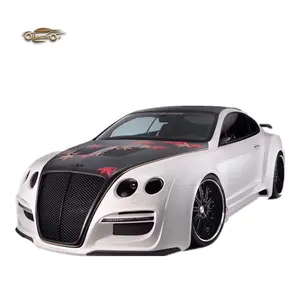 Bentley Continental GT 2011-16 용 고품질 자동차 와이드 바디 키트 ASI 스타일 전면 리어 범퍼 사이드 스커트 펜더