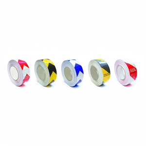 Ttake – bandes adhésives réfléchissantes bicolores, 50mm x 10m, bandes d'avertissement de sécurité pour marquage de véhicules et de routes - Product Image 3