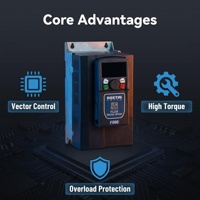 Variateur de fréquence triphasé AC REETIN KECEN F600 7,5 kW 380 V, contrôleur de vitesse de moteur fiable pour compresseur et usage industriel