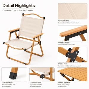 Silla Plegable Portátil para Camping, Ligera, Resistente y Compacta para Aventuras al Aire Libre - Product Image 2
