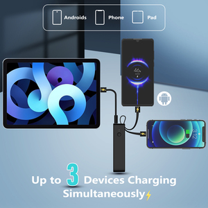 Hot 2025 5000mAh điện thoại di động cung cấp điện điện thoại di động trạm ngân hàng điện với Torch Bracket được xây dựng trong 2 Cáp Mini ngân hàng điện - Product Image 6