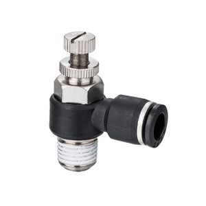 Khuỷu tay đẩy để kết nối nam chủ đề <span class=keywords><strong>Air</strong></span> <span class=keywords><strong>flow</strong></span> control valve cho phụ kiện ống điều khiển tốc độ nhựa khí nén Van điều khiển - Product Image 3