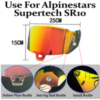 Visière photochromique pour casque intégral de moto Super Tech SR10, verre pare-brise jour/nuit, accessoires de lentille