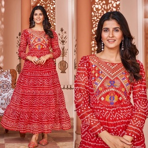 ขายดีที่สุด เดรสสตรี ดีไซเนอร์ เลห์ริยา พิมพ์ชุดยาว เคอร์ติ สําหรับสุภาพสตรี สวมใส่ มีจําหน่ายในราคาขายส่ง - Product Image 2