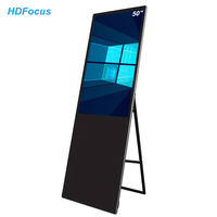 Portable 43 49 55 pouces LCD numérique affiche écran tactile intérieur publicité signalisation affichage magasin de détail ascenseurs kiosque inclus